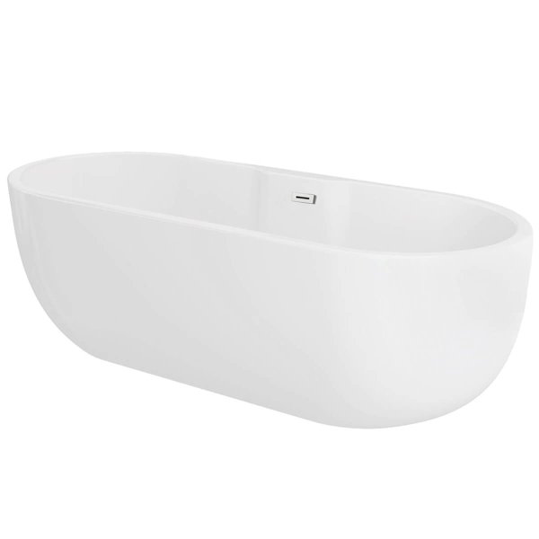 Trojan Alcora 1415 x 750mm Freestanding Double Ended Bath