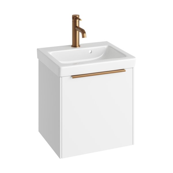 Abacus S3 Concepts 450mm Vanity Unit & Basin - Matt White