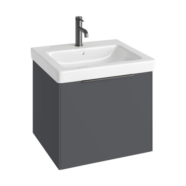 Abacus S3 Concepts 600mm Vanity Unit & Basin - Matt Anthracite