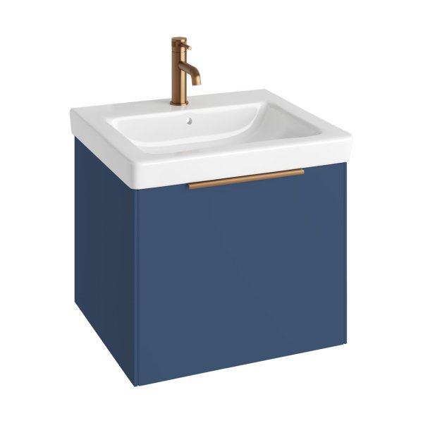 Abacus S3 Concepts 600mm Vanity Unit & Basin - Matt Ocean Blue