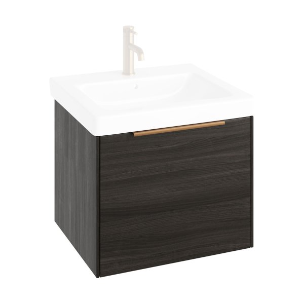 Abacus S3 Concepts 600mm Vanity Unit - Lava Wood