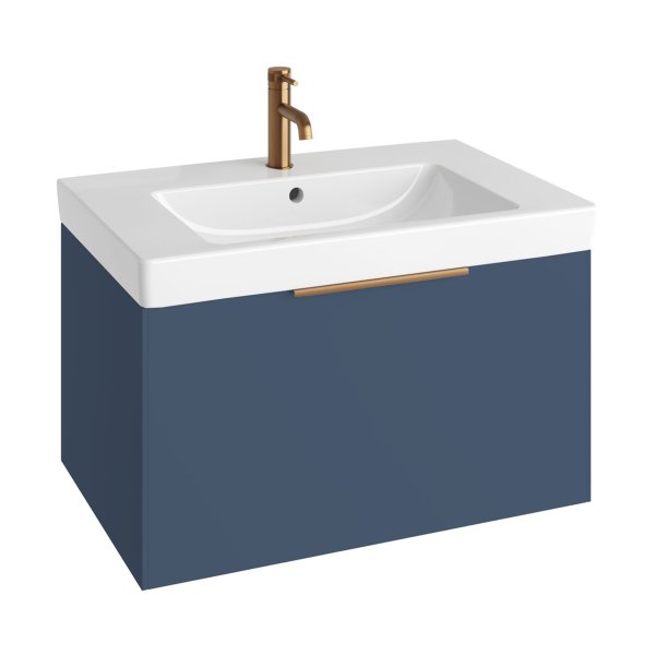 Abacus S3 Concepts 800mm Vanity Unit & Basin - Matt Ocean Blue