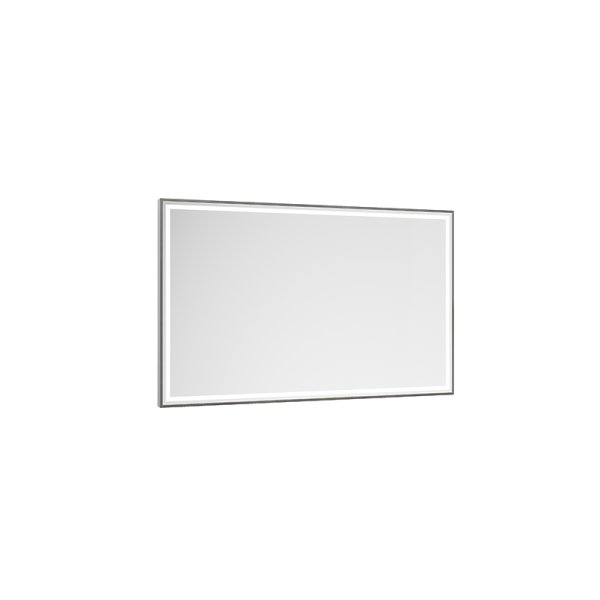 Abacus Line 1200 x 600mm Framed Mirror - Silver