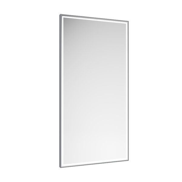 Abacus Line 800 x 500mm Framed Mirror - Anthracite