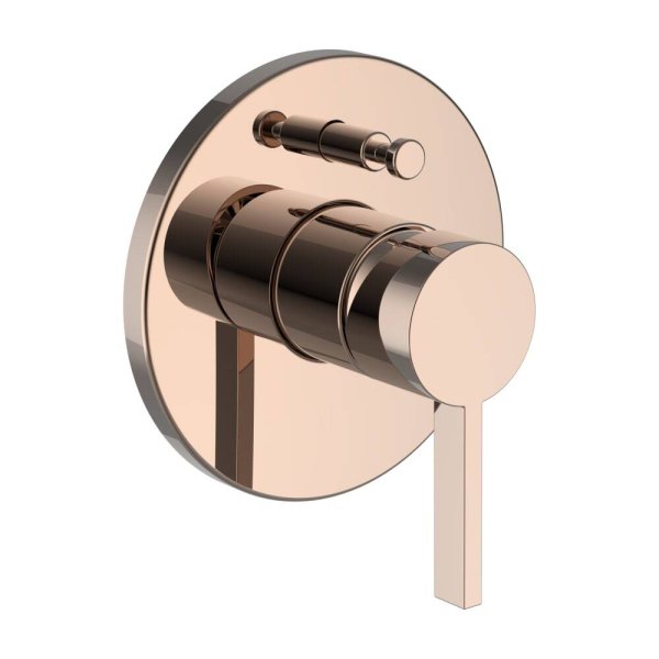 Kartell by Laufen Concealed Bath Mixer with Diverter - Rose Gold