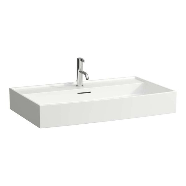 Kartell by Laufen 800mm Wall-Hung 1 Tap Hole Basin