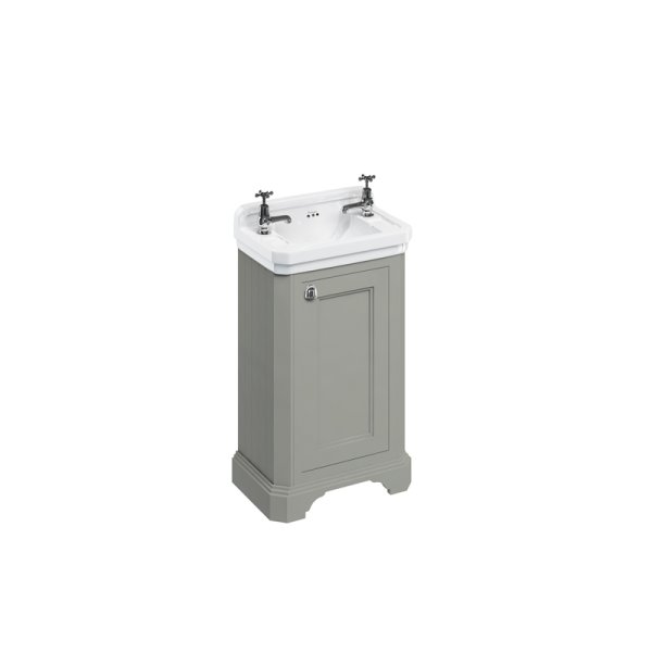 Burlington 500mm Cloakroom Vanity Unit & Basin - Dark Olive