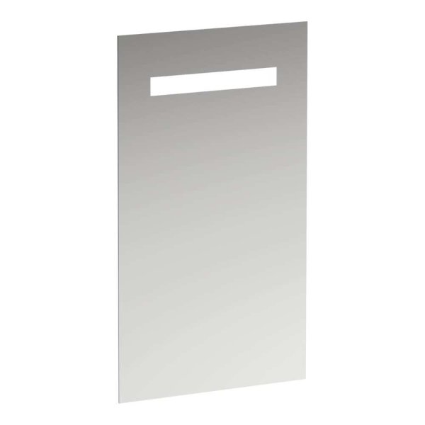 Laufen Leelo 450mm Mirror with Horizontal LED Lighting for Room Switch - Aluminium Frame