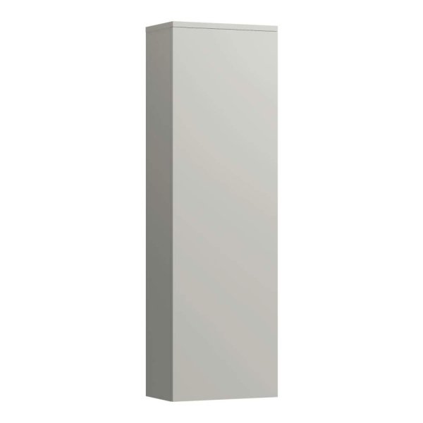 Kartell by Laufen 400 x 1300mm Right Hand Hinge Tall Cabinet - Pebble Grey