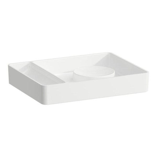 Laufen Val Rectangular Accessory Tray - Matt White