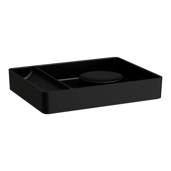 Laufen Val Rectangular Accessory Tray - Matt Black