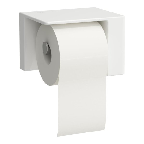 Laufen Val Left Hand Toilet Roll Holder - Matt White