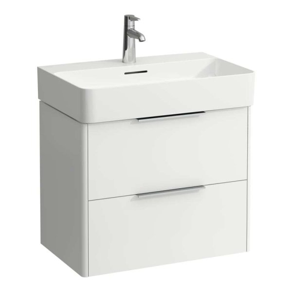 Laufen Base 635mm 2 Drawer Vanity Unit - Matt White