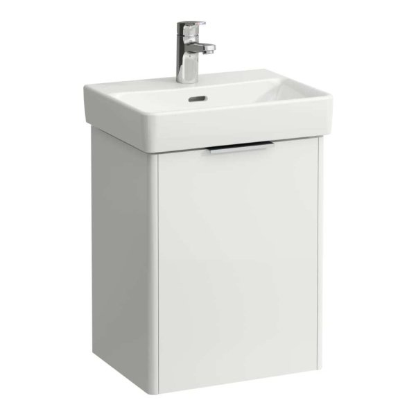 Laufen Base 415mm 1 Left Hand Door Vanity Unit - Gloss White