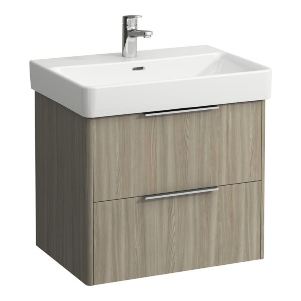 Laufen Base 615mm 2 Drawer Vanity Unit - Light Elm