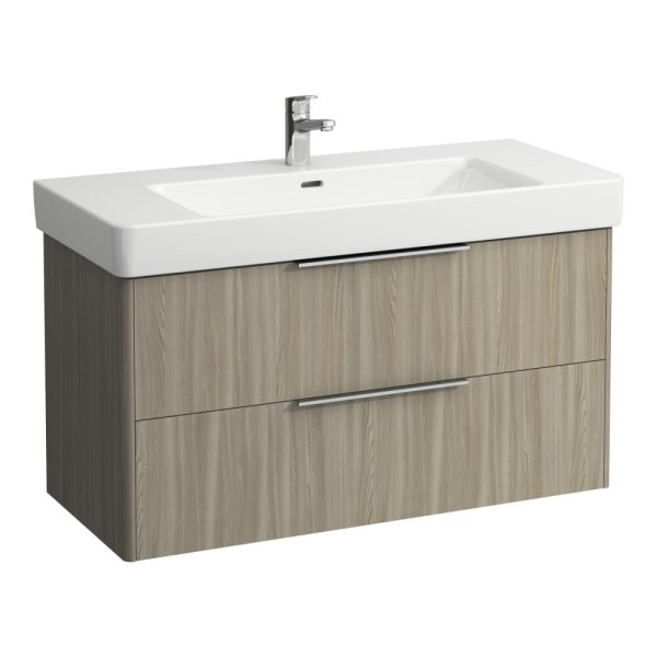 Laufen Base 1010mm 2 Drawer Vanity Unit - Light Elm