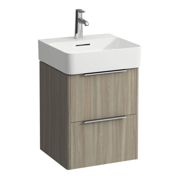 Laufen Base 435mm 2 Drawer Vanity Unit - Light Elm