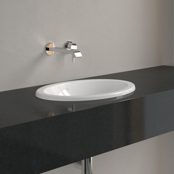 Villeroy & Boch Loop & Friends 505 x 360 x 185mm Inset Basin without Overflow - White Alpin