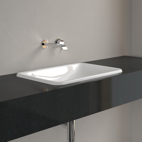 Villeroy & Boch Loop & Friends 600 x 405 x 185mm Inset Basin without Overflow - White Alpin