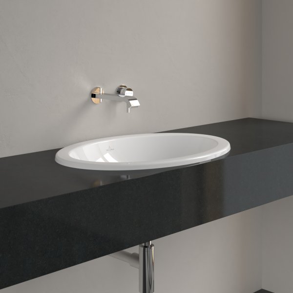 Villeroy & Boch Loop & Friends 660 x 470 x 220mm Inset Basin without Overflow - White Alpin