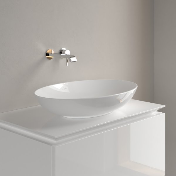 Villeroy & Boch Loop & Friends 620mm Oval Countertop Basin without Overflow - White Alpin