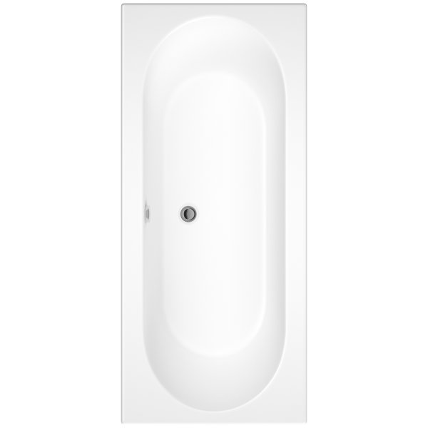 Trojan Cascade 1600x750mm Double-Ended Bath with Encapsulated Baseboard