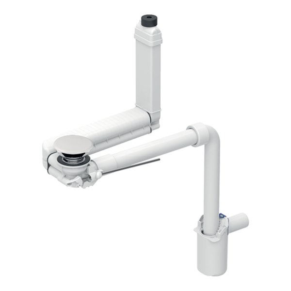 Geberit Clou Basin Waste with Lever Actuation & Valve Cover - Chrome