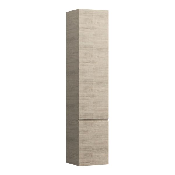 Laufen Pro S 350 x 1650mm 1 Door Tall Cabinet - Bright Oak