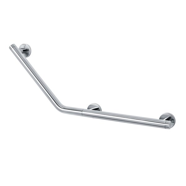 Coram Boston Comfort & Safety Grab Bar Left Hand 135 - Polished Stainless Steel