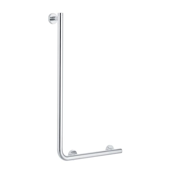 Coram Boston Comfort & Safety Grab Bar Left Hand 90 - Polished Stainless Steel