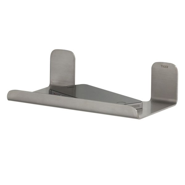 Coram Colar 180mm Bathroom Shelf - Brushed Stainless Steel