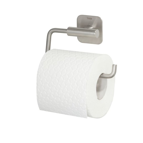 Coram Colar Toilet Roll Holder - Brushed Stainless Steel