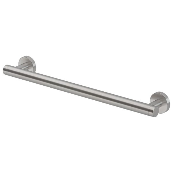 Coram Straight 450mm Safety Bar - Brushed Stainless Steel