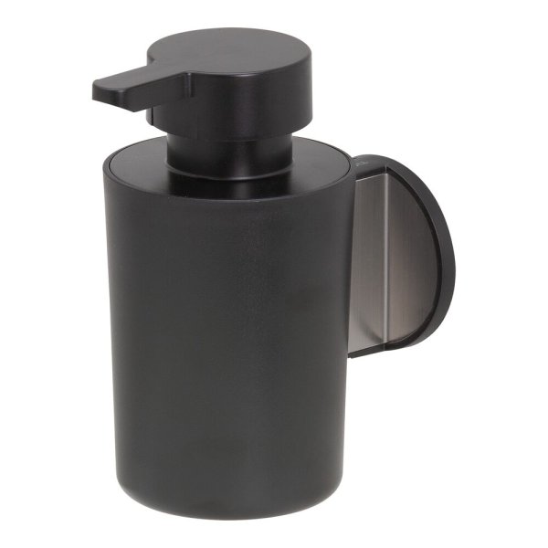 Coram Tune 180ml Soap Dispenser - Brushed Stainless Steel/Black