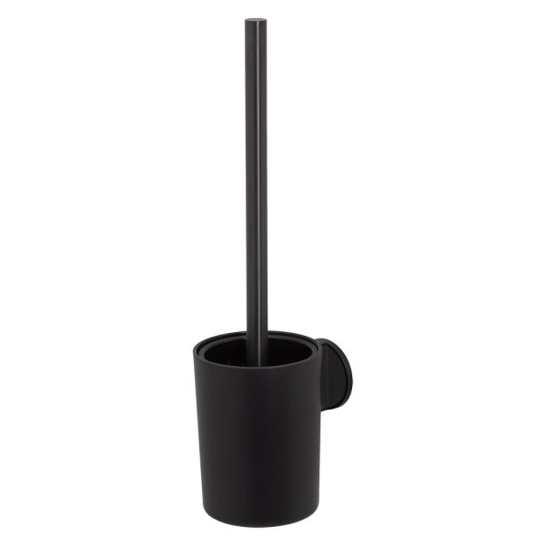 Coram Tune Toilet Brush & Holder - Brushed Brass/Black