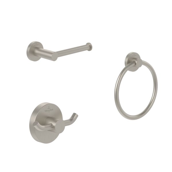 Villeroy & Boch Elements Tender Accessory Bundle - Brushed Nickel