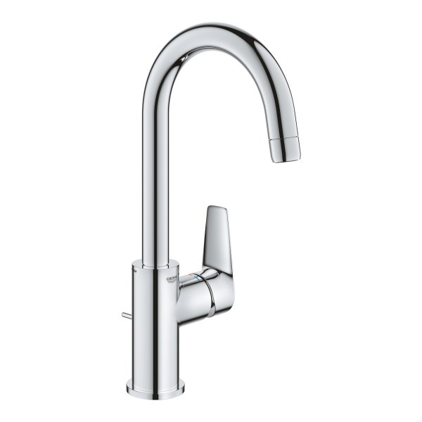 Grohe Bauedge L-Size Basin Tap with Pop Up Waste - Chrome