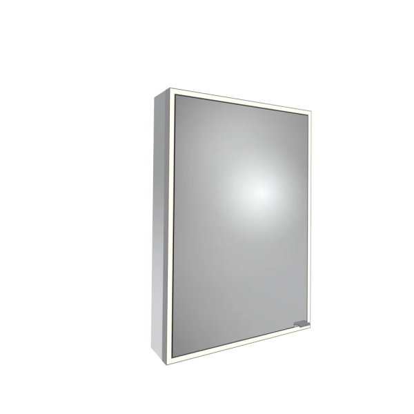 Tavistock Portrait 500mm Illuminated Bathroom Cabinet - Gunmetal