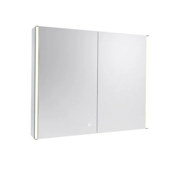 Tavistock Render 800mm Two Door Illuminated Bathroom Cabinet