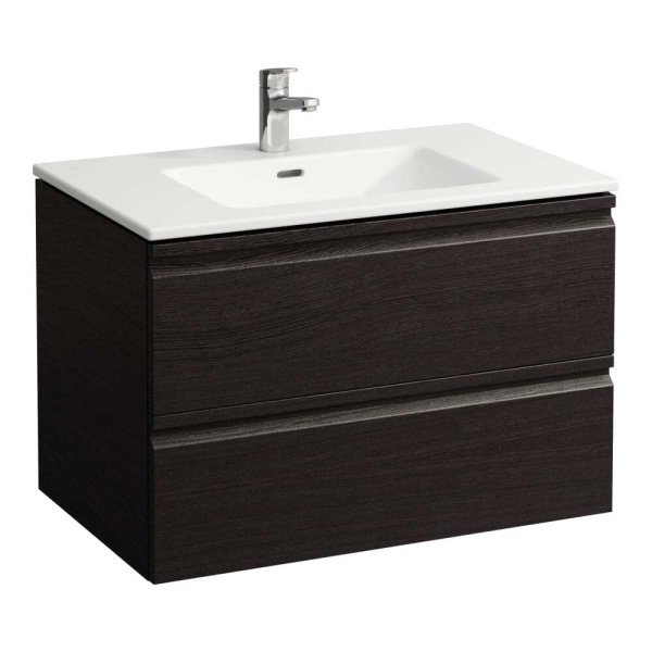 Laufen Pro S Laufen Pro S 800mm Slim Vanity Unit with Two Drawers & Basin  - Wenge