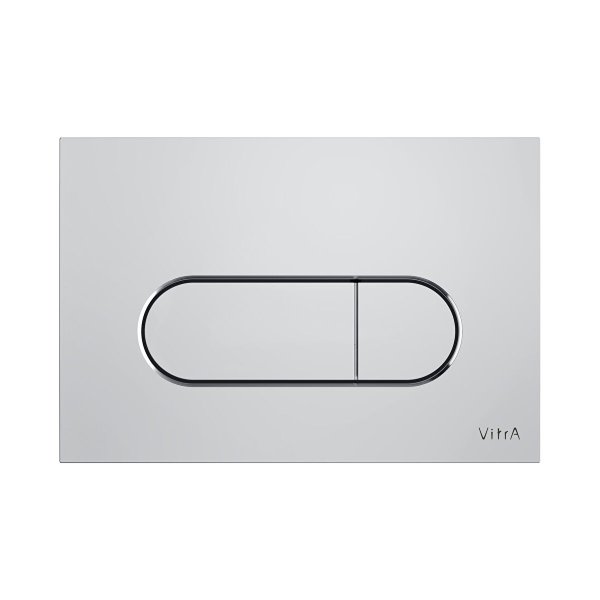 Vitra Loop Round Dual Flush Plate - Chrome