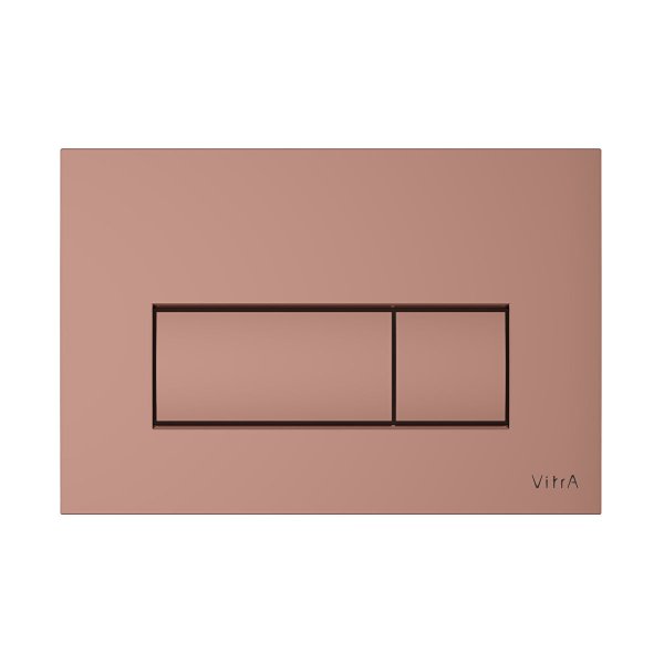 Vitra Loop Square Dual Flush Plate - Copper