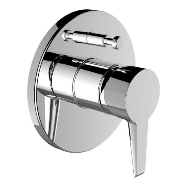 Laufen Pure Concealed Bath-Shower Mixer - Chrome