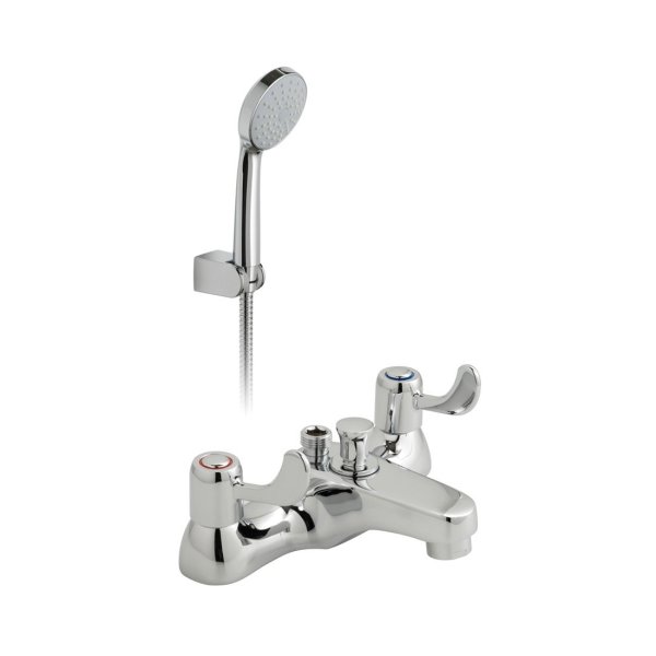 Vado Astra Deck Mounted Bath/Shower Mixer CD Valve with Lever Handles - Chrome