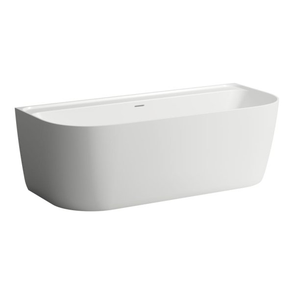 Laufen Meda 1800 x 800mm Back-to-Wall Marbond Bath - White