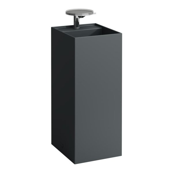 Kartell by Laufen 380mm SaphirKeramik Freestanding Basin - Matt Graphite