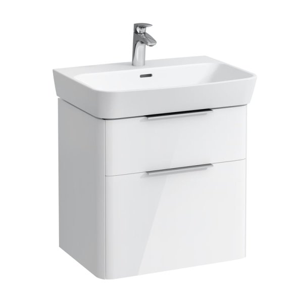 Laufen Moderna 575mm 2 Drawer Vanity Unit - Gloss White