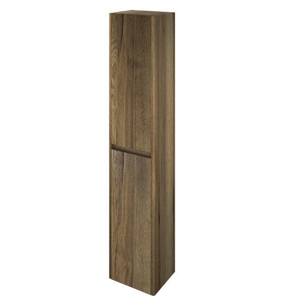 The White Space Americana 1400 x 300mm Column Unit - Tobacco Oak