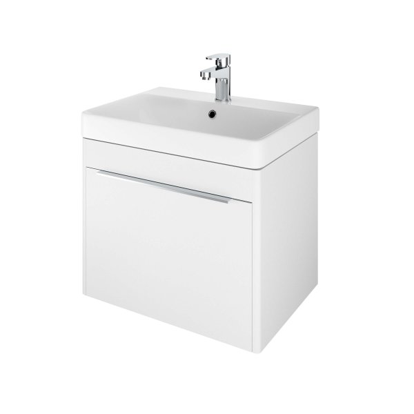 The White Space Americana 600mm Wall-Hung Vanity Unit - Matt White