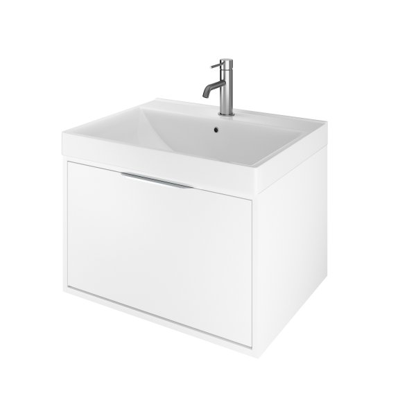 The White Space Choice 600mm Wall-Hung Vanity Unit - White